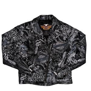Harley-Davidson Graphic Print Women’s‎ Bikers Jacket Rider Touring Medium